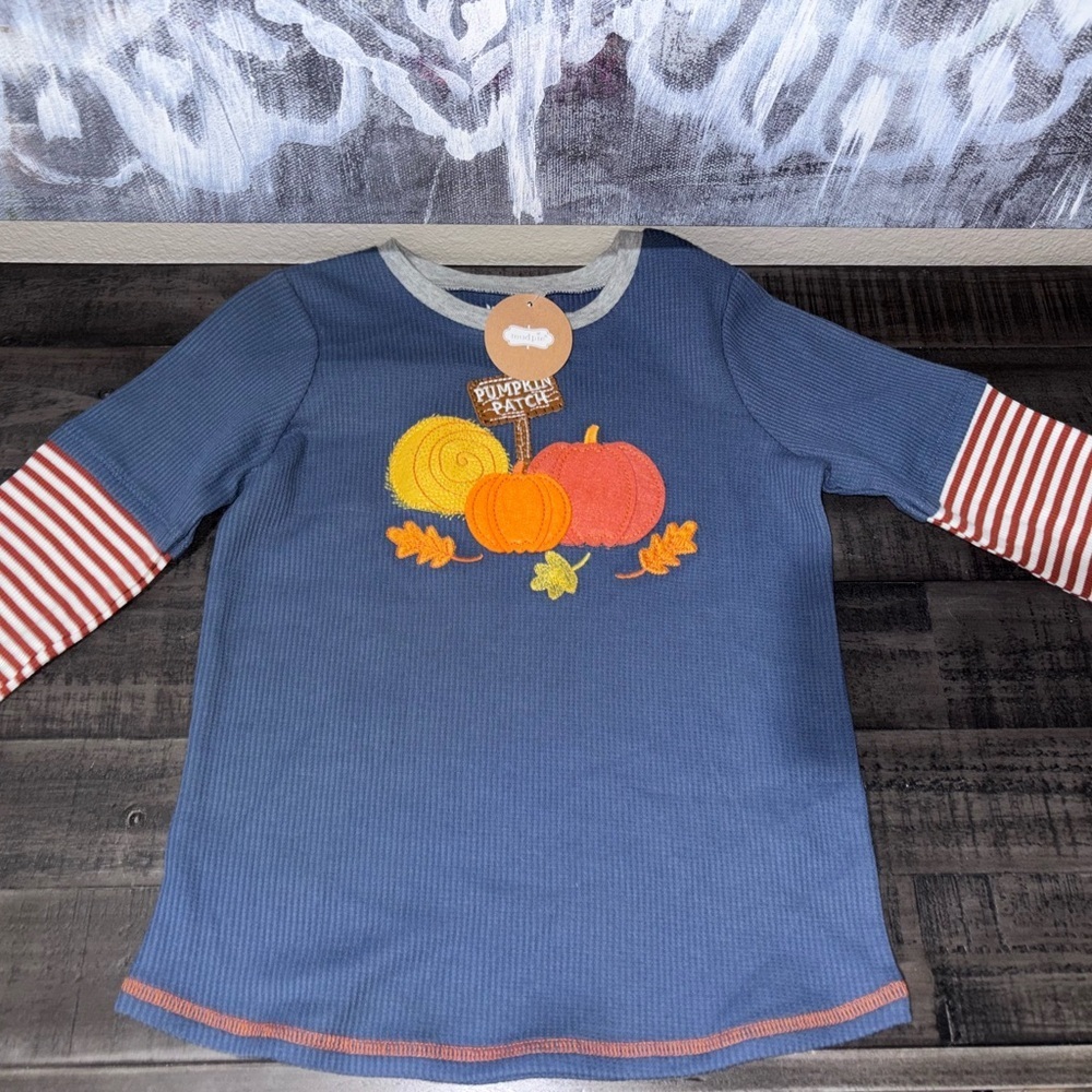 Mud Pie Little Boys' Halloween Pumpkin Patch Tee Top Shirt 4T/5T​​